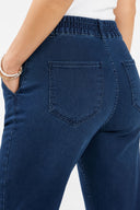Kadın Norah Blue Black Beli Lastikli Lyocell Jean Pantolon-Blue Black