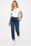 Kadın Norah Blue Black Beli Lastikli Lyocell Jean Pantolon-Blue Black