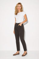 Kadın Norah Brown Beli Lastikli Jean Pantolon-Brown