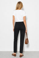 Kadın Norah Carbon Black Beli Lastikli Jean Pantolon-Carbon Black