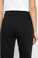 Kadın Norah Carbon Black Beli Lastikli Jean Pantolon-Carbon Black