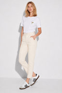 Kadın Norah Cepli Off White Jean Pantolon - Off White