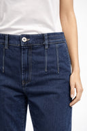 Kadın Norah Deep Dark Blue Beli Lastikli Jean Pantolon - Deep Dark Blue