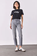 Kadın Norah Grey Beli Lastikli Jean Pantolon - Grey