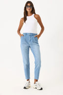Kadın Norah Ice Blue Beli Lastikli Jean Pantolon - Ice Blue