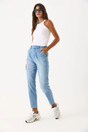 Kadın Norah Ice Blue Beli Lastikli Jean Pantolon - Ice Blue
