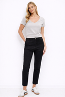 Kadın Norah Jet Black Beli Lastikli Jean Pantolon - Jet Black