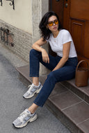 Kadın Norah Rinse Beli Lastikli Jean Pantolon-Rinse