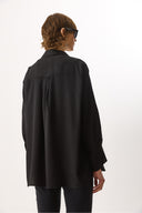 Kadın Oversize Lyocell Gömlek %100 Lyocell - Siyah