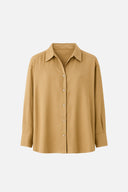 Kadın Oversize Lyocell Gömlek %100 Lyocell - Taş