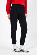 Kadın Paçası Lastikli Regular Fit Basic Eşofman Altı - Siyah