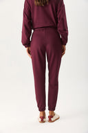 Kadın Paçası Lastikli Slim Straight Eşofman Altı - Bordo