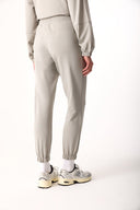 Kadın Paçası Lastikli Slim Straight Eşofman Altı - Gri