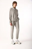 Kadın Paçası Lastikli Slim Straight Eşofman Altı - Gri