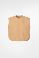 Kadın Paraşüt Bomber Yelek - Taba