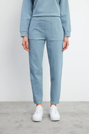 Kadın Pike Jogging Pantolon - Gök Mavisi