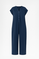 Kadın Rahat Form Tulum - Lacivert