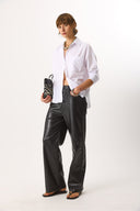 Kadın Regular Fit Cepli Poplin Gömlek %100 Pamuk - Beyaz