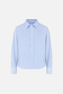 Kadın Rose Regular Fit Çizgili Gömlek - Mavi Çizgili