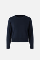 Kadın Sarah Bisiklet Yaka Basic Triko Kazak - Lacivert