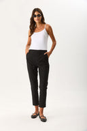 2li Siyah Beyaz Kadın Slim Fit İp Askılı Atlet