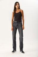 Kadın Slim Fit İp Askılı Atlet - Siyah