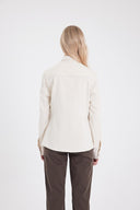 Kadın Sydney Off White Slim Fit Gömlek