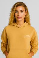 Kadın Thinky Baskılı Sweatshirt %100 Pamuk - Sarı