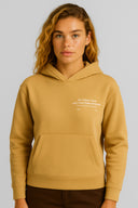 Kadın Thinky Baskılı Sweatshirt %100 Pamuk - Sarı