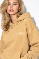 Kadın Thinky Baskılı Sweatshirt %100 Pamuk-Sarı