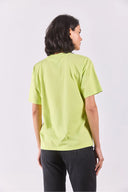 Kadın Vena Jeans Baskılı Bisiklet Yaka Regular Fit Tişört %100 Pamuk - Lime