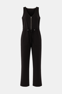 Kadın Veronica V Yaka Kolsuz Tulum - Siyah