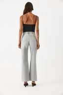 Kadın Wanda Grey Wide Leg Jean Pantolon - Grey