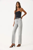 Kadın Wanda Grey Wide Leg Jean Pantolon - Grey