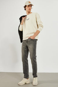 Erkek Kalimnos Antrasit Comfort Fit Jean Pantolon - Antrasit