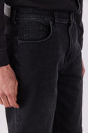 Erkek Kalimnos Black Comfort Fit Jean Pantolon - Black