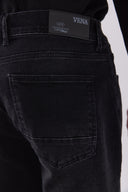 Erkek Kalimnos Black Comfort Fit Jean Pantolon - Black
