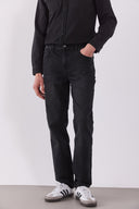 Erkek Kalimnos Black Comfort Fit Jean Pantolon - Black
