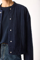 Kadın Kapitone Bomber Ceket - Lacivert