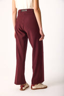 Kadın Kemer Detaylı Chino Pantolon - Bordo
