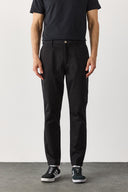 Erkek Ken Beli Lastikli Gabardin Chino Pantolon - Siyah
