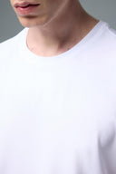 Erkek Ken Bisiklet Yaka Regular Fit Basic Tişört - Beyaz