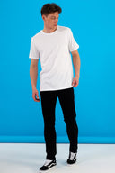 Erkek Ken Bisiklet Yaka Regular Fit Basic Tişört - Beyaz