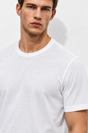 Ken Bisiklet Yaka Regular Fit Basic Tişört-Beyaz