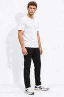 Ken Bisiklet Yaka Regular Fit Basic Tişört-Beyaz
