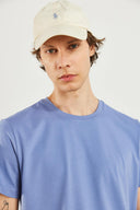 Erkek Ken Bisiklet Yaka Regular Fit Basic Tişört - Gök Mavisi