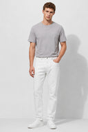 Ken Bisiklet Yaka Regular Fit Basic Tişört-Gri