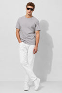 Ken Bisiklet Yaka Regular Fit Basic Tişört-Gri