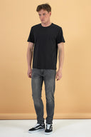 Erkek Ken Bisiklet Yaka Regular Fit Basic Tişört - Siyah