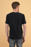Erkek Ken Bisiklet Yaka Regular Fit Basic Tişört - Siyah